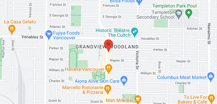 map of 1012 COMMERCIAL DRIVE